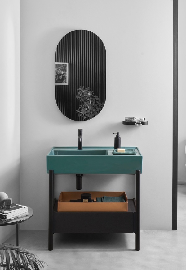 Patère contemporaine - ACCESSORI - MATT BLACK - Ceramica Cielo - en métal /  individuelle / de salle de bain